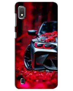 Чохол для Samsung Galaxy A10 2019 (A105F) з картинкою «Спортивна BMW та квіти»
