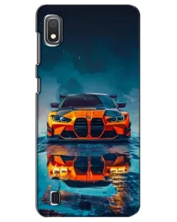 Чохол для Samsung Galaxy A10 2019 (A105F) з картинкою «BMW — золота емблема»