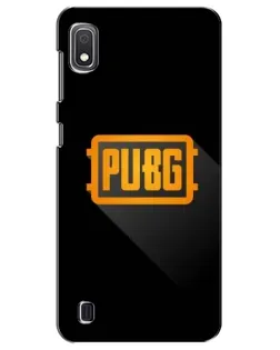 Чехол для Samsung Galaxy A10 2019 (A105F) с картинкой «PUBG — рамка лого»
