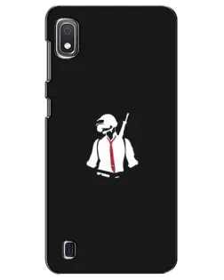 Чехол для Samsung Galaxy A10 2019 (A105F) с картинкой «PUBG — силуэт воина»