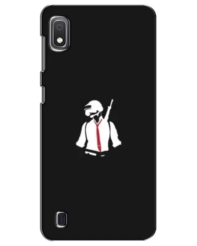Чехол для Samsung Galaxy A10 2019 (A105F) с картинкой «PUBG — силуэт воина»