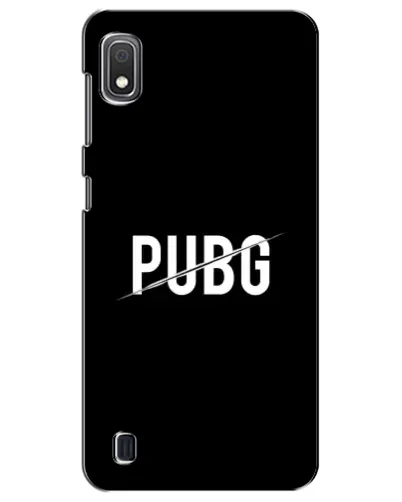 Чехол для Samsung Galaxy A10 2019 (A105F) с картинкой «PUBG — белый логотип»