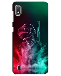 Чехол для Samsung Galaxy A10 2019 (A105F) с картинкой «PUBG — огненный воин»