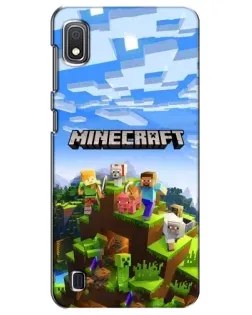 Чохол для Samsung Galaxy A10 2019 (A105F) з картинкою «Minecraft класичний світ»