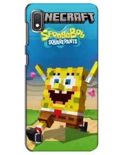 Чохол для Samsung Galaxy A10 2019 (A105F) з картинкою «Губка Боб Minecraft» Чохол для Samsung Galaxy A10 2019 (A105F) з картинкою «Губка Боб Minecraft»