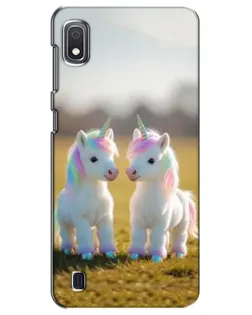 Чехол для Samsung Galaxy A10 2019 (A105F) с картинкой «Пара единорогов»