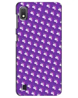 Чехол для Samsung Galaxy A10 2019 (A105F) с картинкой «Единороги на фиолетовом»