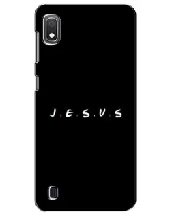 Чехол для Samsung Galaxy A10 2019 (A105F) с картинкой «Точки веры J.E.S.U.S.»