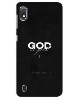 Чехол для Samsung Galaxy A10 2019 (A105F) с картинкой «GOD — Бог над всем»
