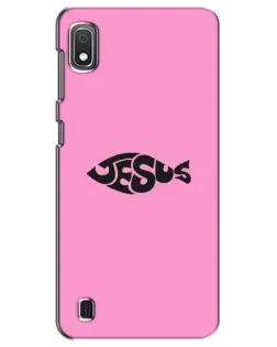 Чехол для Samsung Galaxy A10 2019 (A105F) с картинкой «Розовый символ  Jesus»