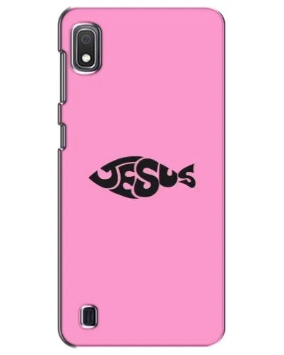 Чехол для Samsung Galaxy A10 2019 (A105F) с картинкой «Розовый символ Jesus» Чехол для Samsung Galaxy A10 2019 (A105F) с картинкой «Розовый символ Jesus»