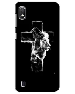 Чехол для Samsung Galaxy A10 2019 (A105F) с картинкой «Сияющий крест Jesus»