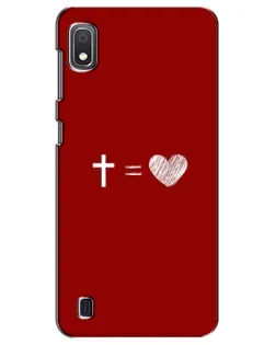 Чехол для Samsung Galaxy A10 2019 (A105F) с картинкой «Уравнение любви»