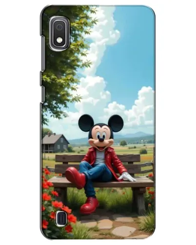 Чехол для Samsung Galaxy A10 2019 (A105F) с картинкой «Микки на скамейке» Чехол для Samsung Galaxy A10 2019 (A105F) с картинкой «Микки на скамейке»