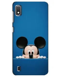 Чехол для Samsung Galaxy A10 2019 (A105F) с картинкой «Микки выглядывает»