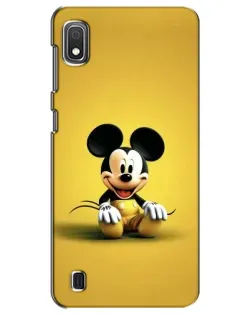 Чехол для Samsung Galaxy A10 2019 (A105F) с картинкой «Микки на желтом»
