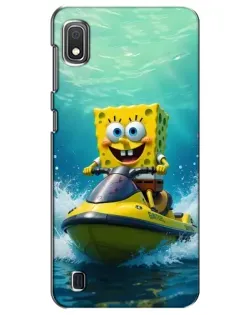 Чохол для Samsung Galaxy A10 2019 (A105F) з картинкою «Спанч Боб на гідроциклі»