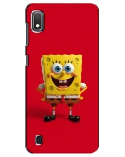 Чехол для Samsung Galaxy A10 2019 (A105F) с картинкой «Спанч Боб на красном»