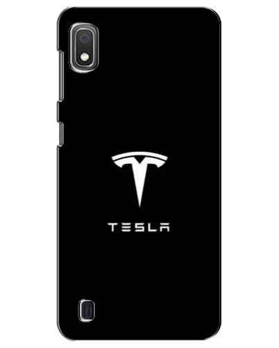 Чехол для Samsung Galaxy A10 2019 (A105F) с картинкой «Tesla White Logo» Чехол для Samsung Galaxy A10 2019 (A105F) с картинкой «Tesla White Logo»