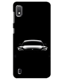 Чехол для Samsung Galaxy A10 2019 (A105F) с картинкой «Фары Tesla Night»