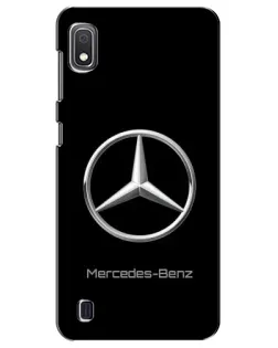 Чехол для Samsung Galaxy A10 2019 (A105F) с картинкой «Mercedes Silver Logo»
