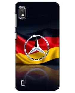 Чехол для Samsung Galaxy A10 2019 (A105F) с картинкой «Mercedes — флаг Германии»