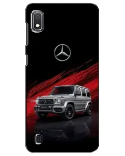 Чехол для Samsung Galaxy A10 2019 (A105F) с картинкой «Mercedes G-Class красный»