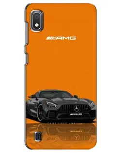 Чехол для Samsung Galaxy A10 2019 (A105F) с картинкой «Оранжевый Mercedes AMG»