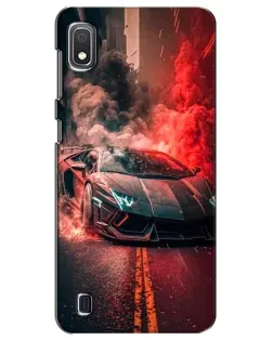 Чохол для Samsung Galaxy A10 2019 (A105F) з картинкою «Lamborghini червоний дим»