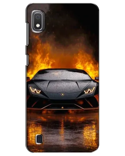 Чохол для Samsung Galaxy A10 2019 (A105F) з картинкою «Lamborghini у вогні»