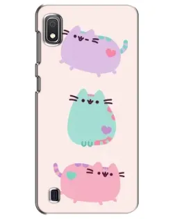 Чохол для Samsung Galaxy A10 2019 (A105F) з картинкою «Pusheen тріо»