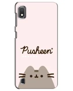 Чохол для Samsung Galaxy A10 2019 (A105F) з картинкою «Pusheen логотип»