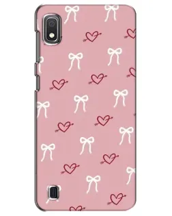 Чехол для Samsung Galaxy A10 2019 (A105F) с картинкой «Сердца и банты»
