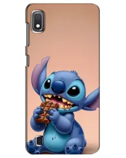 Чехол для Samsung Galaxy A10 2019 (A105F) с картинкой «Стич ест шоколад»