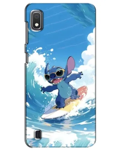 Чехол для Samsung Galaxy A10 2019 (A105F) с картинкой «Стич на волне»
