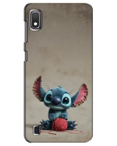 Чехол для Samsung Galaxy A10 2019 (A105F) с картинкой «Стич на коричневом фоне»
