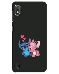Чехол для Samsung Galaxy A10 2019 (A105F) с картинкой «Анжел целует Стича»