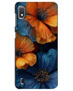 Чехол для Samsung Galaxy A10 2019 (A105F) с картинкой «Яркая сине-оранжевая флора» Чехол для Samsung Galaxy A10 2019 (A105F) с картинкой «Яркая сине-оранжевая флора»