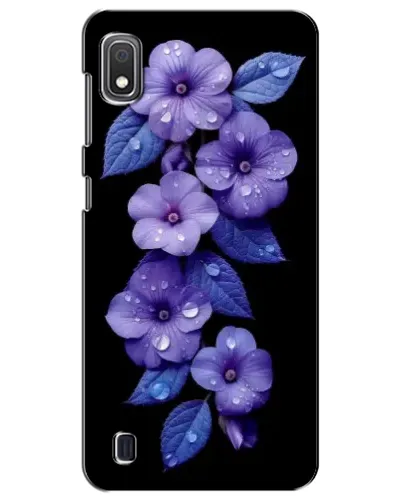 Чехол для Samsung Galaxy A10 2019 (A105F) с картинкой «Фиолетовые цветы с росою» Чехол для Samsung Galaxy A10 2019 (A105F) с картинкой «Фиолетовые цветы с росою»