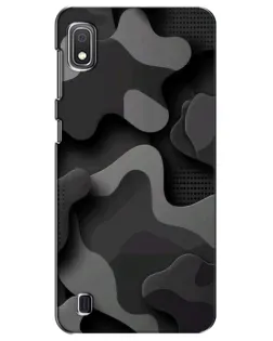 Чехол для Samsung Galaxy A10 2019 (A105F) с картинкой «Темный абстрактный камуфляж» Чехол для Samsung Galaxy A10 2019 (A105F) с картинкой «Темный абстрактный камуфляж»