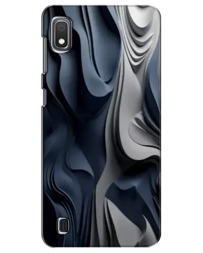 Чехол для Samsung Galaxy A10 2019 (A105F) с картинкой «Объемные синие складки»