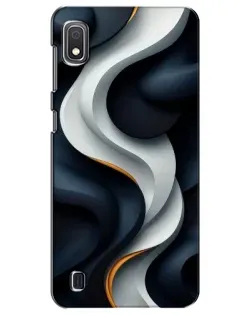 Чехол для Samsung Galaxy A10 2019 (A105F) с картинкой «Объемные черно-белые ленты» Чехол для Samsung Galaxy A10 2019 (A105F) с картинкой «Объемные черно-белые ленты»
