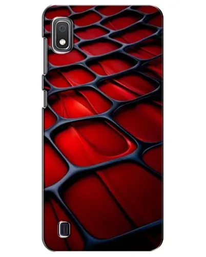 Чехол для Samsung Galaxy A10 2019 (A105F) с картинкой «Красная глянцевая сетка»