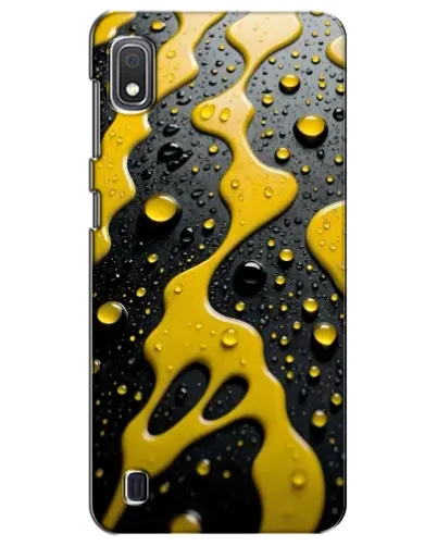Чехол для Samsung Galaxy A10 2019 (A105F) с картинкой «Жидкое желтое золото»