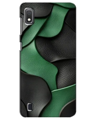 Чехол для Samsung Galaxy A10 2019 (A105F) с картинкой «Зеленые кожаные волны»