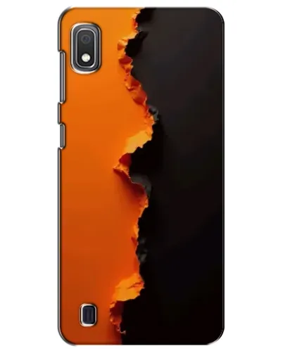 Чехол для Samsung Galaxy A10 2019 (A105F) с картинкой «Оранжевый разлом»