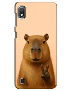 Чохол для Samsung Galaxy A10 2019 (A105F) з картинкою «Капібара вікторія» Чохол для Samsung Galaxy A10 2019 (A105F) з картинкою «Капібара вікторія»