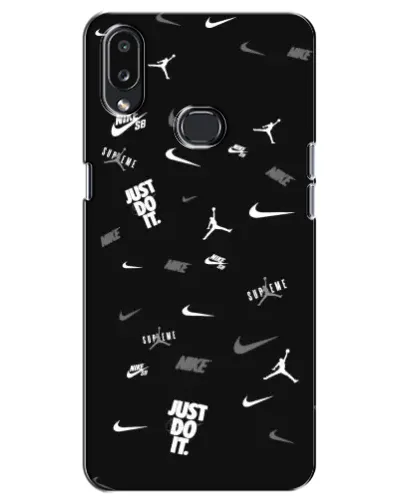 Чохол для Samsung Galaxy A10s (A107) з картинкою «Nike Black Pattern»