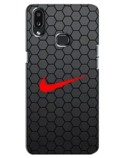 Чохол для Samsung Galaxy A10s (A107) з картинкою «Nike — карбонова сітка»