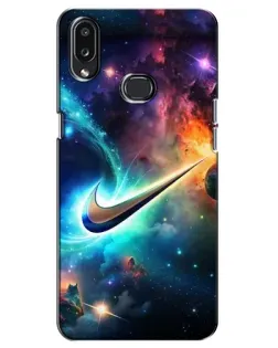 Чохол для Samsung Galaxy A10s (A107) з картинкою «Космічний Nike Swoosh»